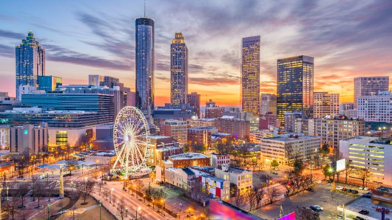 Atlanta, GA skyline and local staffing market